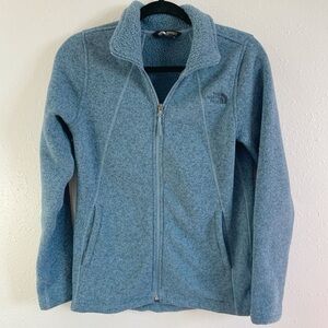 The north face jacket Heather blue‎ small